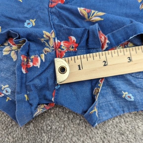 Hollister low rise cotton blend floral print shorts size Medium Bohemian - Picture 4 of 10